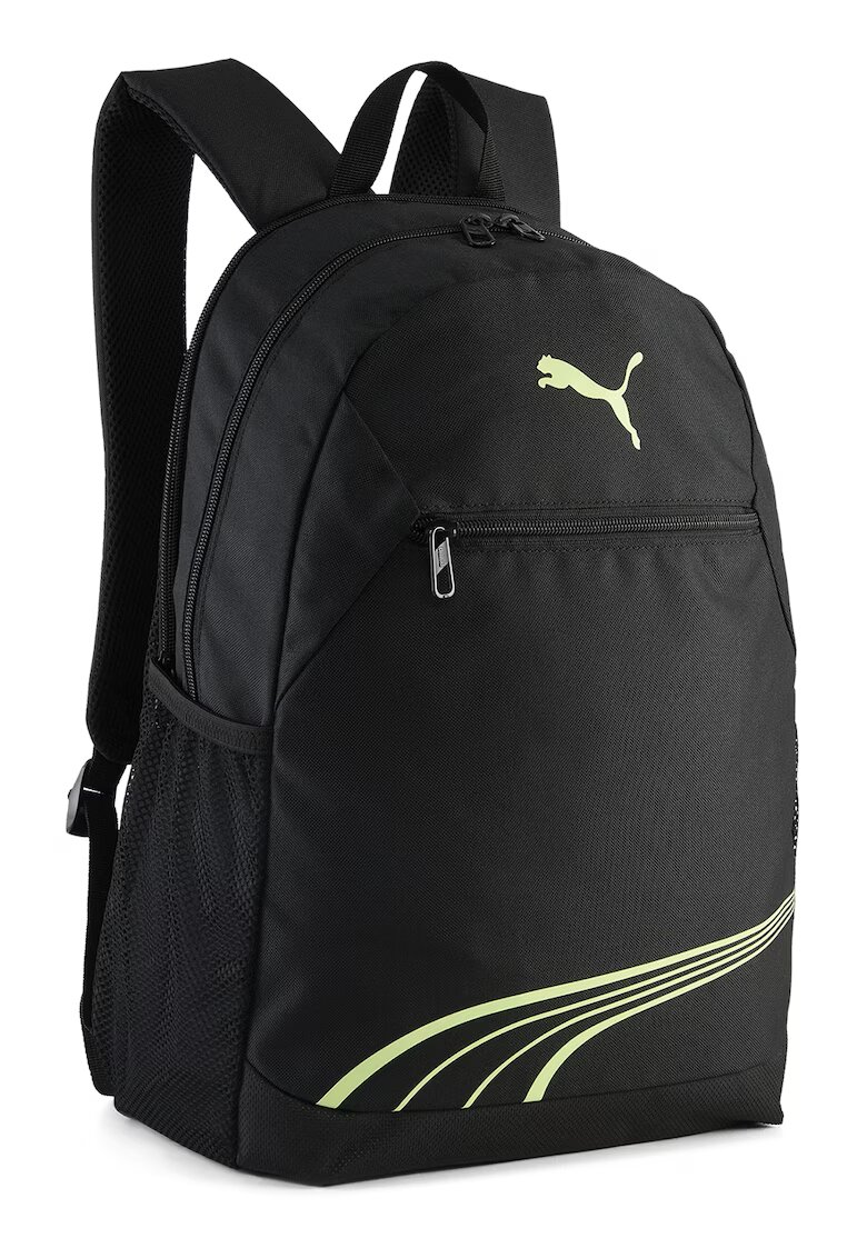 Puma Rucsac cu buzunare exterioare FUNDAMENTAL - 20 L - Negru/Verde lime