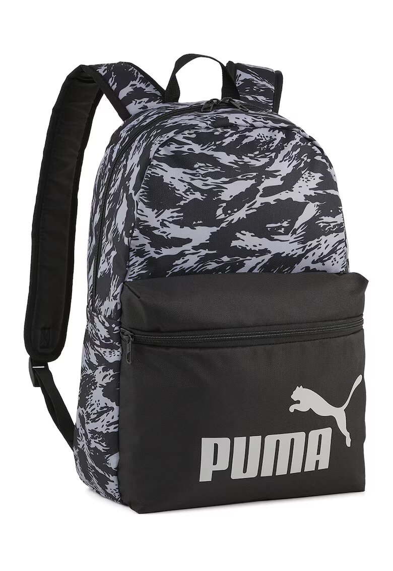 Puma Rucsac cu imprimeu logo Phase - 22L - Negru/Gri deschis