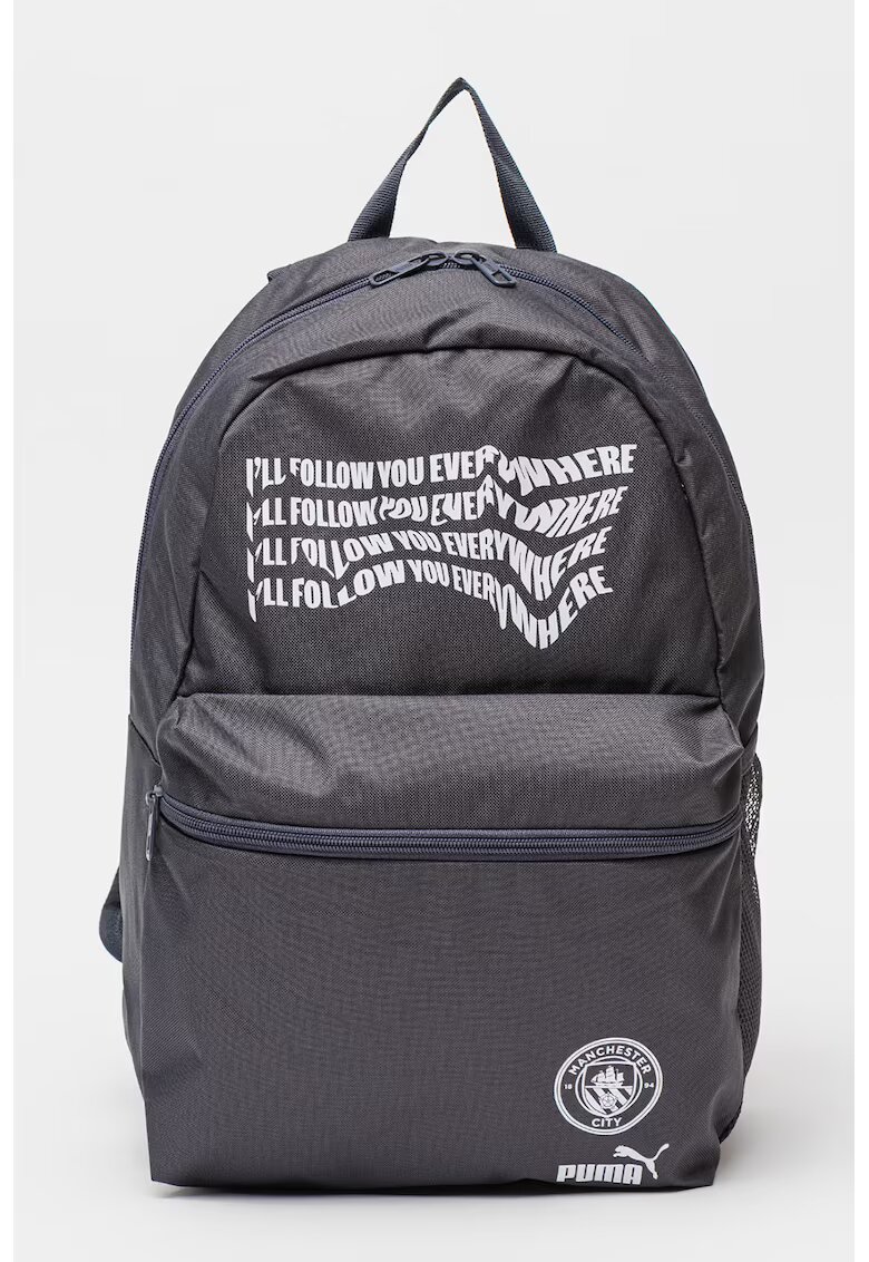 Puma Rucsac cu imprimeu text Essential - Alb optic/Gri inchis