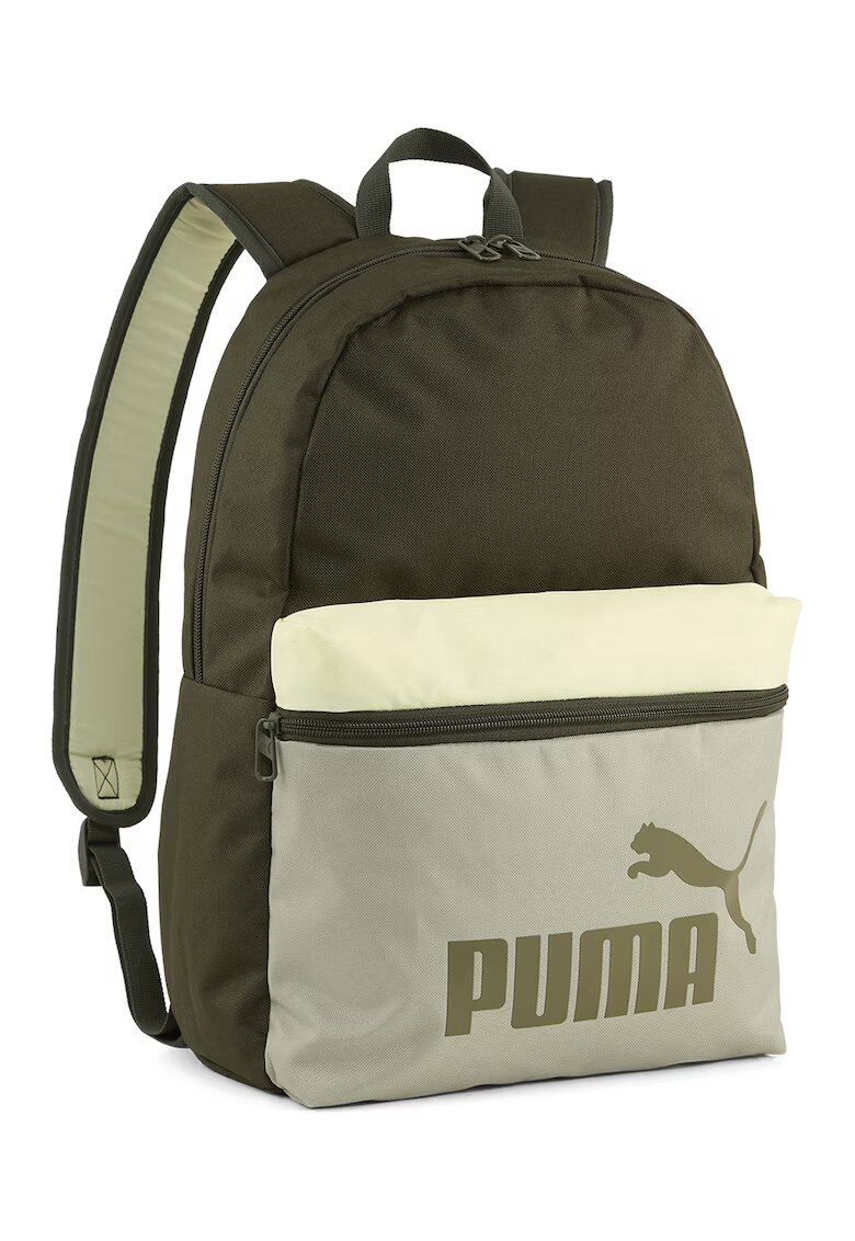 Puma Rucsac cu logo - 22 L - Kaki inchis/Bej deschis