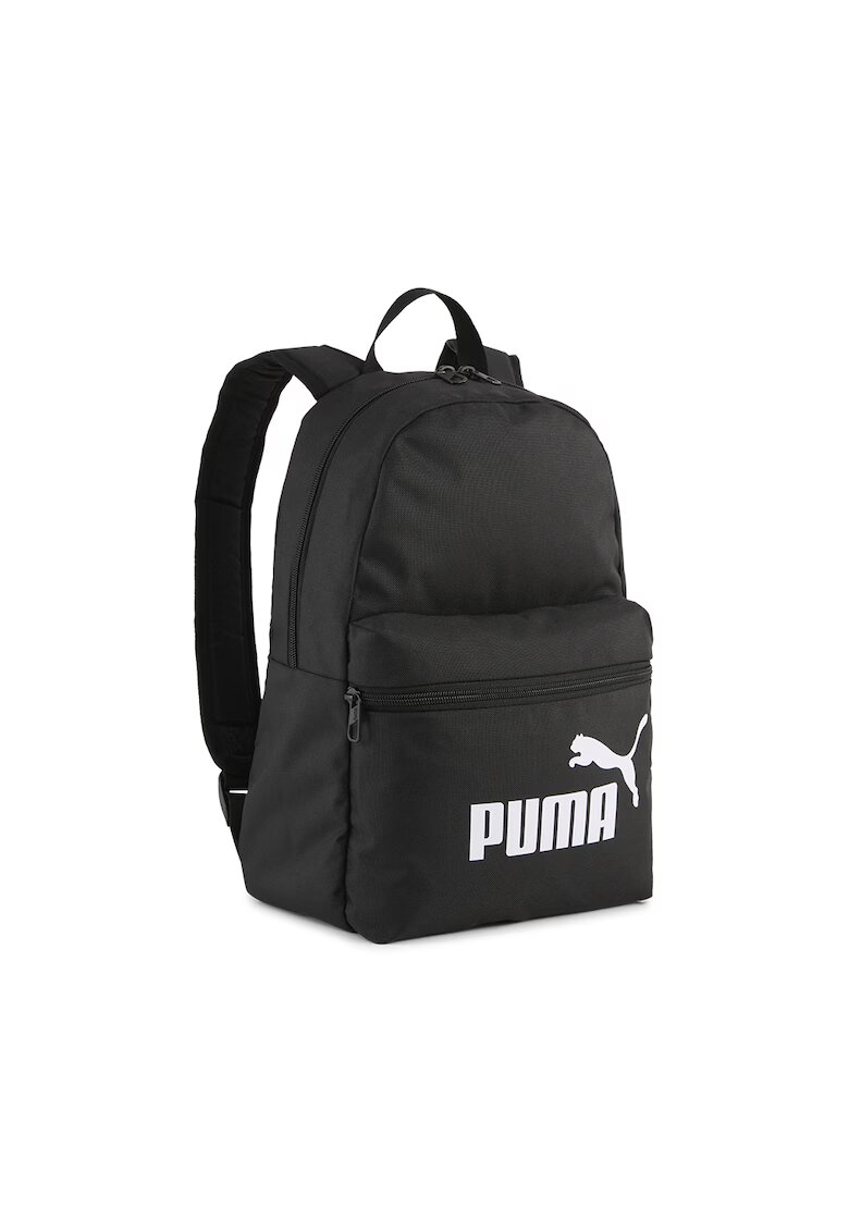 Puma Rucsac din material textil cu buzunar frontal cu fermoar - Negru
