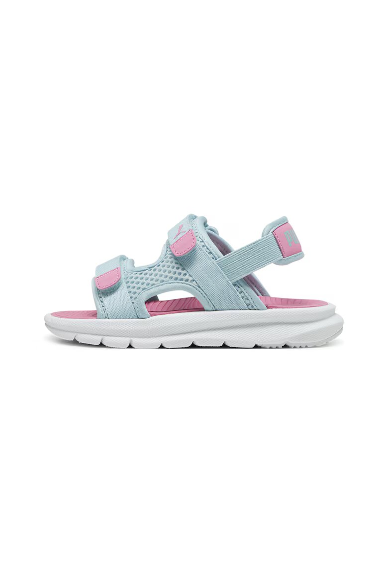 Puma Sandale cu velcro Evolve - Roz pastel/Albastru glaciar