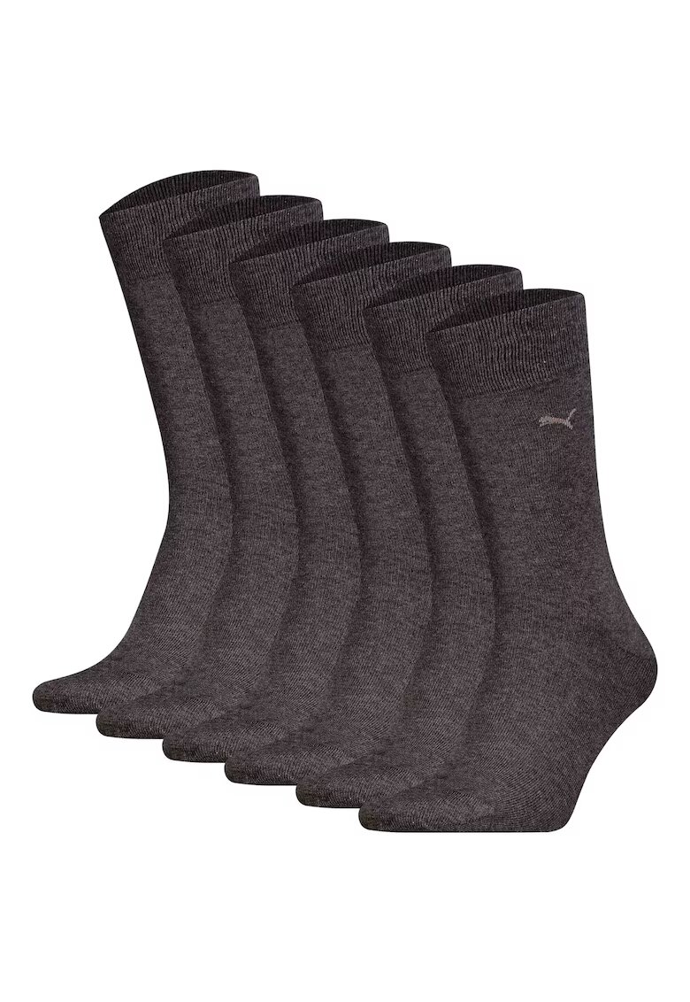 Puma Set de 6 perechi de sosete lungi - Gri