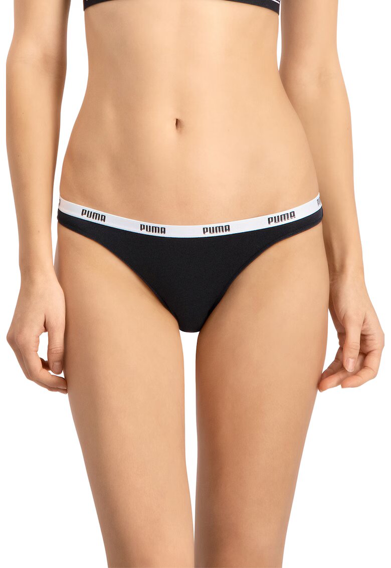 Puma Set de chiloti din amestec de bumbac si modal - 2 perechi - Negru