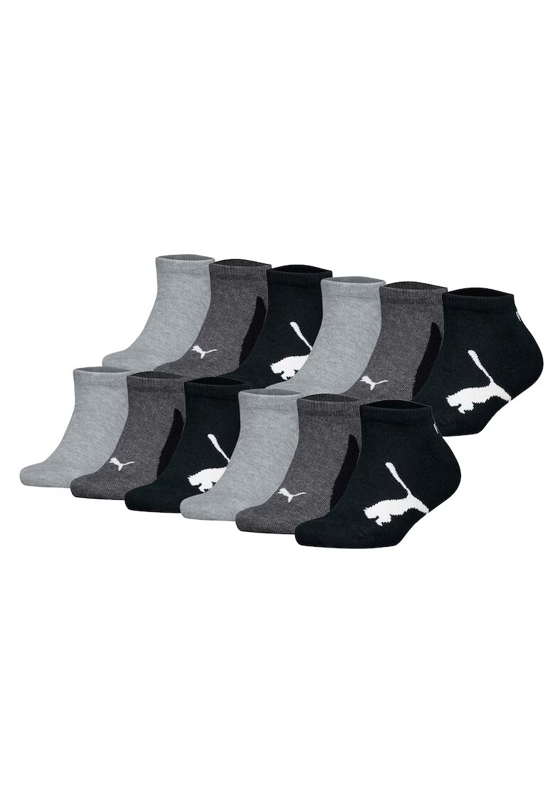 Puma Set de sosete din amestec de bumbac - 12 perechi - Negru/Gri