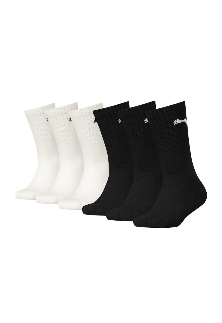 Puma Set de sosete lungi - 6 perechi - Alb/Negru