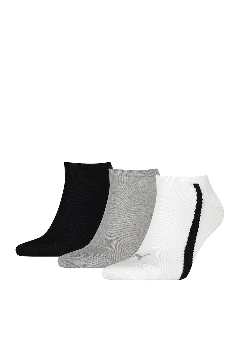 Puma Set de sosete scurte unisex cu logo - 3 perechi