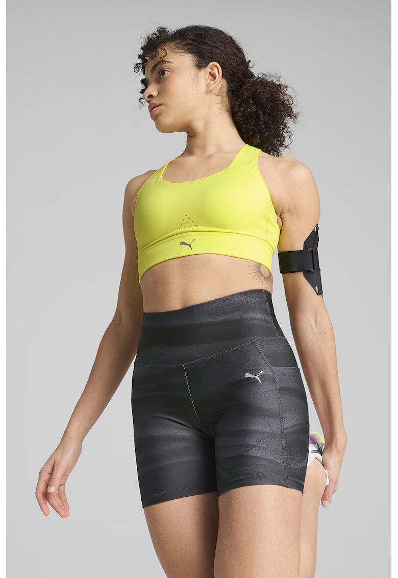 Puma Sutien pentru alergare Sunset Glow - Verde lime