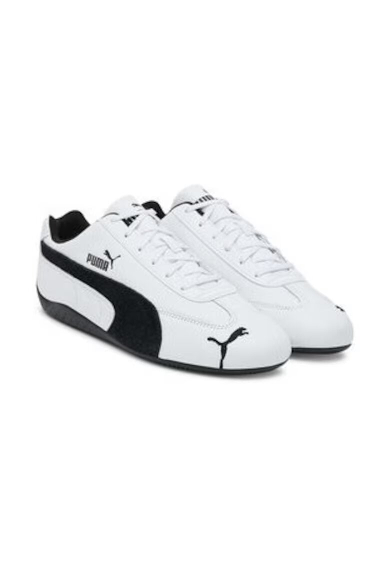Puma Tenisi barbati - piele naturala - alb/negru