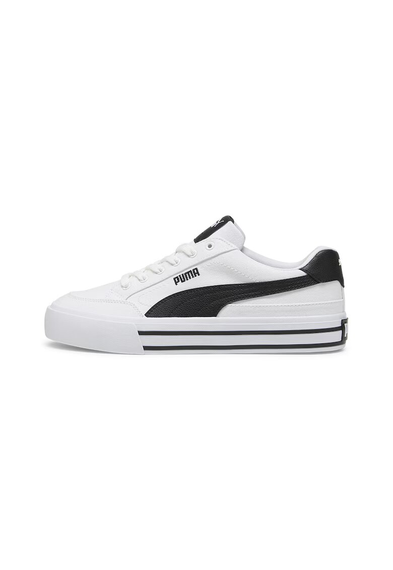 Puma Tenisi din panza Classic Vulcanised - Alb/Negru