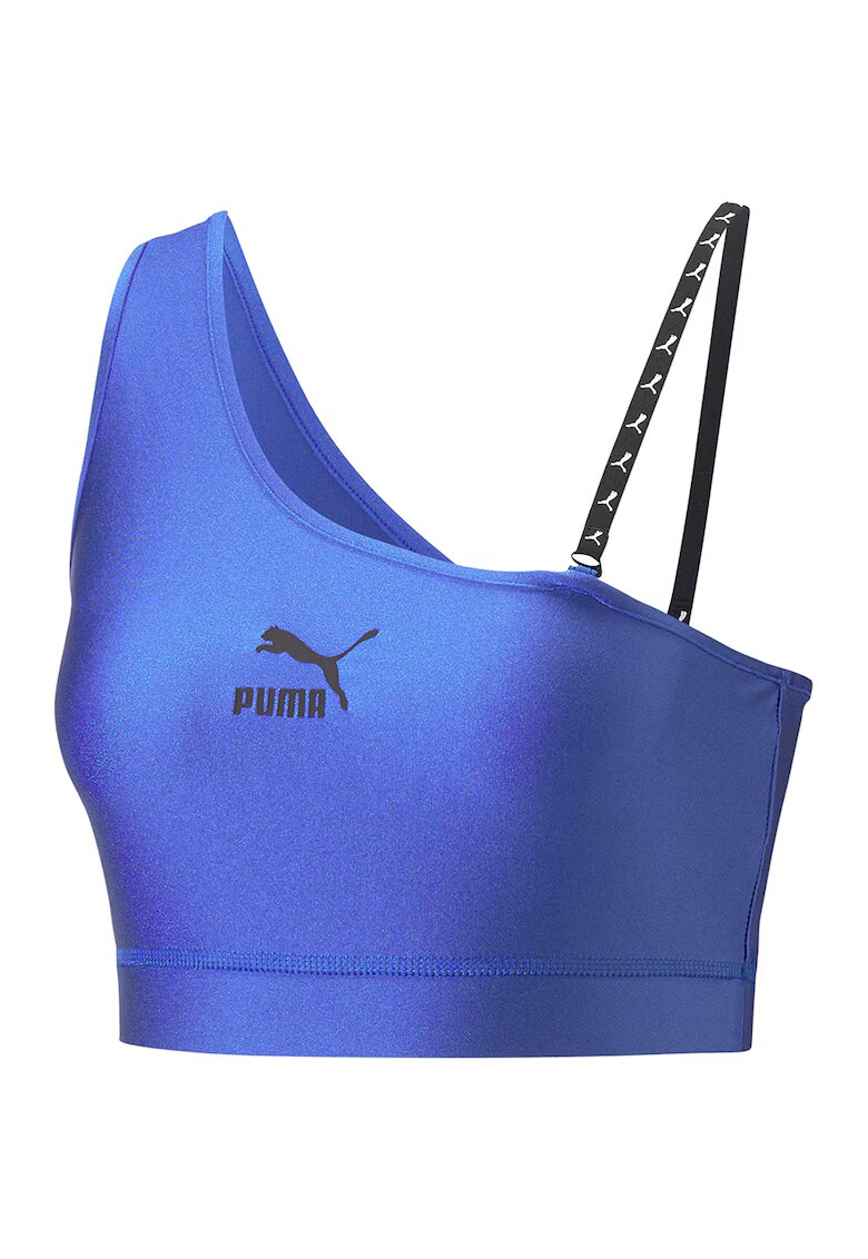 Puma Top crop cu logo Dare To - Albastru royal