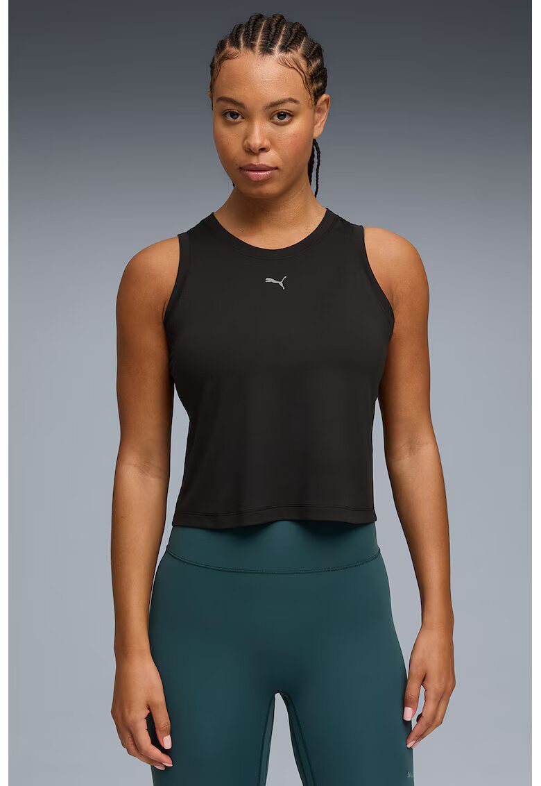 Puma Top crop - pentru fitness Cloudspun - Negru