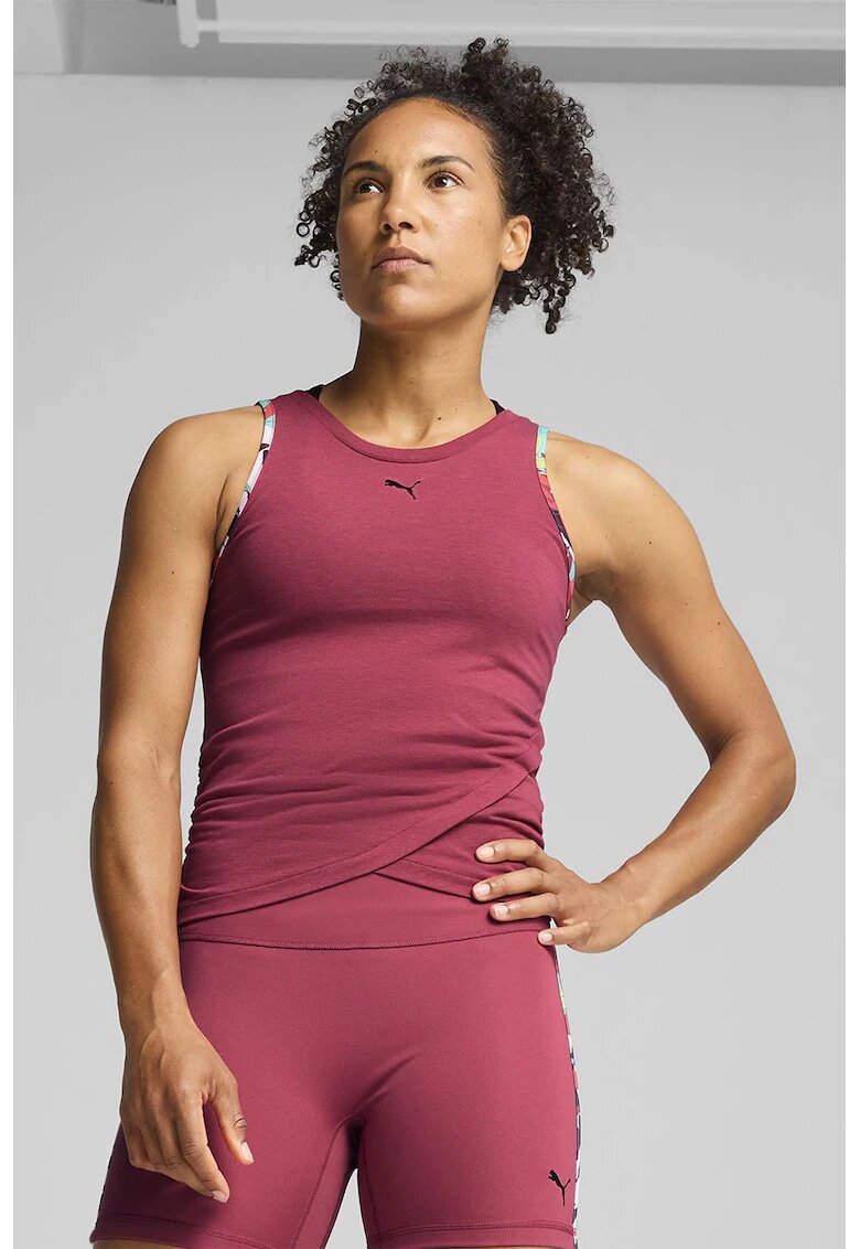 Puma Top cu logo - pentru fitness - Rosu