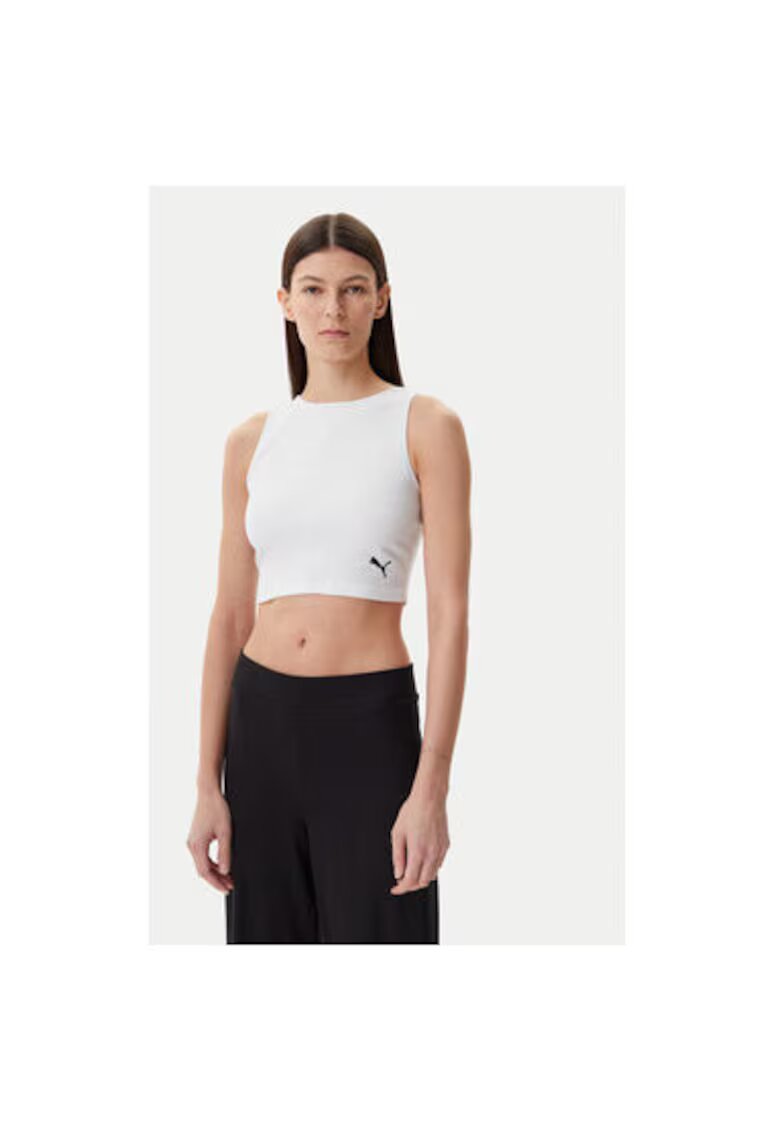 Puma Top dama 629765 - Bumbac/Poliester reciclat - XL INTL - Alb