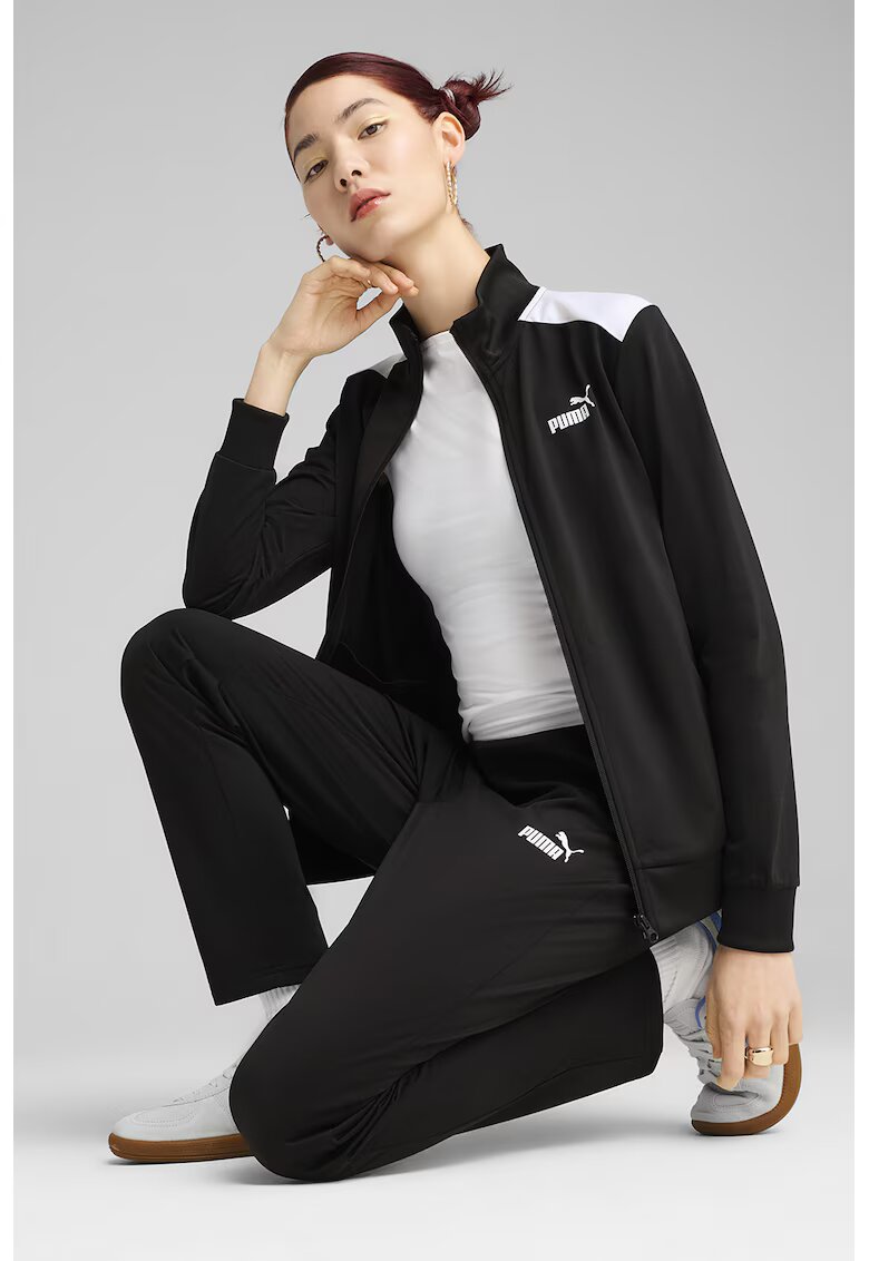 Puma Trening cu fermoar si detalii logo - Negru
