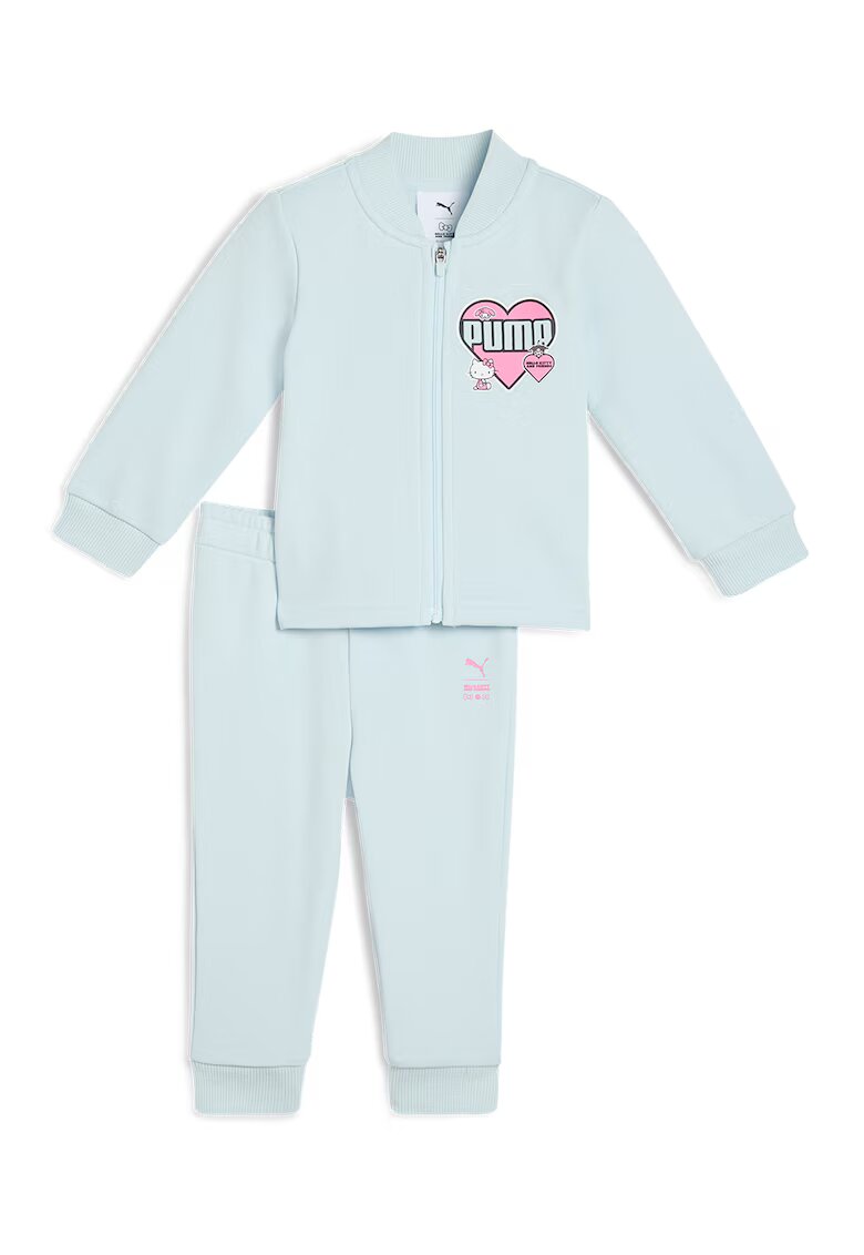 Puma Trening cu fermoar si imprimeu Hello Kitty - Roz pastel/Albastru glaciar