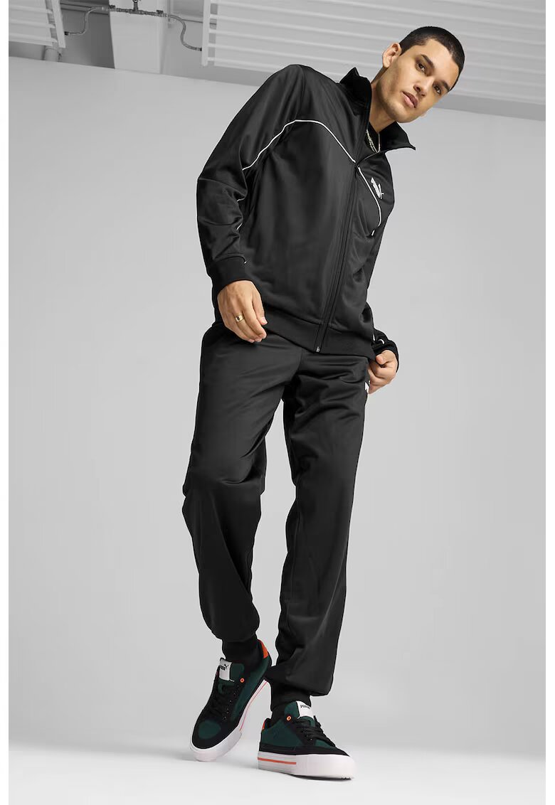 Puma Trening cu logo si fermoar Poly - Alb/Negru