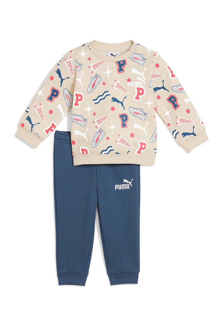 Puma Trening cu logo si model grafic - Albastru/Crem