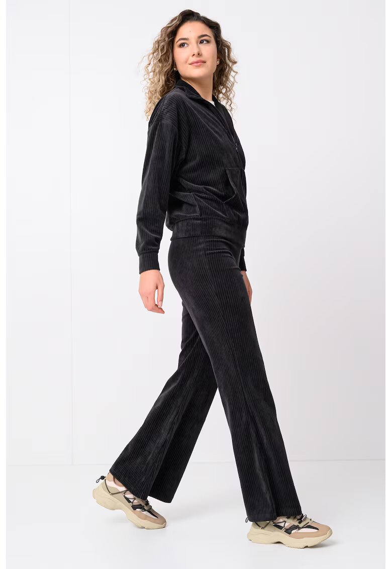 Puma Trening relaxed fit de velur - Gri inchis