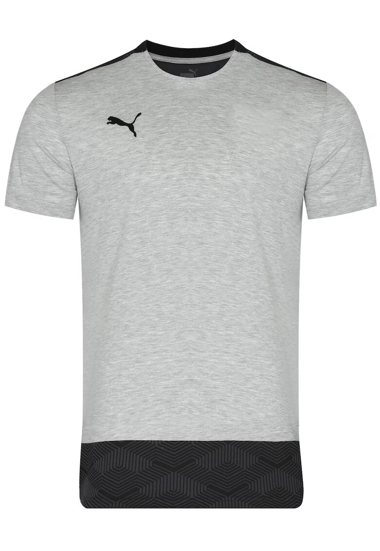 Puma Tricou barbat TEAMFINAL 21 - casual - culoare gri - bumbac -