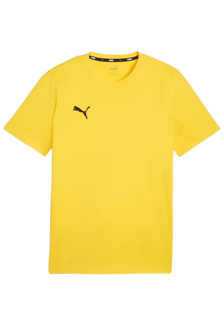 Puma Tricou barbatesc Team Goal - galben - bumbac - croiala regulata