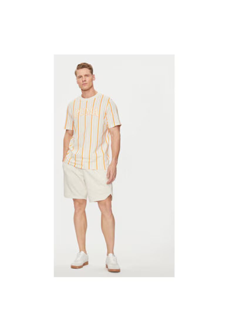 Puma Tricou barbati - 303326043 - Bumbac - Bej - Bej