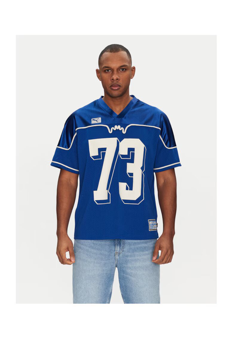 Puma Tricou barbati 630254 - Poliester reciclat - Albastru - Albastru