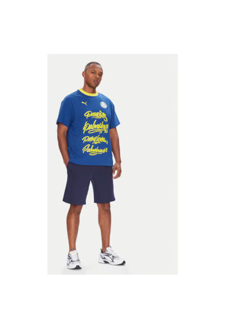 Puma Tricou barbati 631704 - Bumbac/Bumac reciclat - Albastru - Albastru