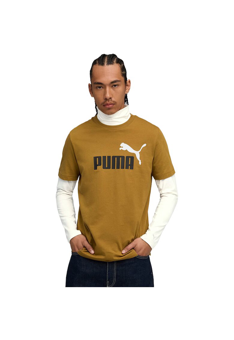 Puma Tricou barbati Ess 2 Color No. 1 Logo Tee 68470869 - Galben