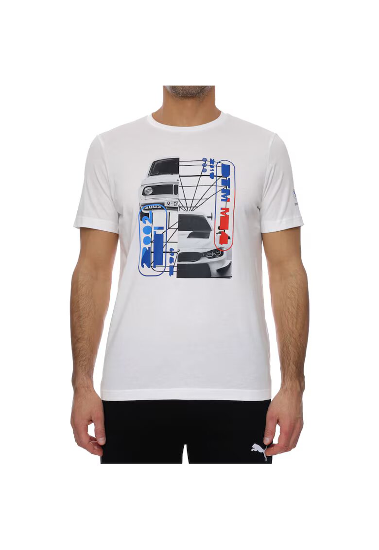 Puma Tricou - BMW Motorsport Graphic Tee 531194 - Alb