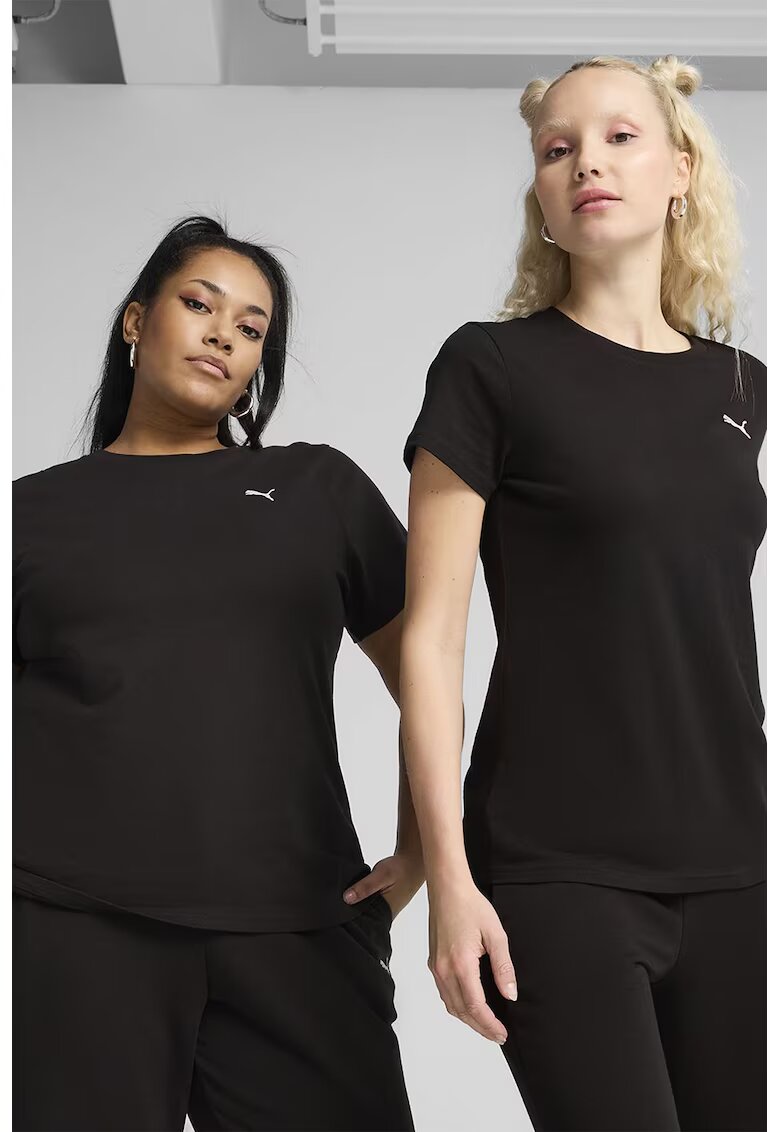 Puma Tricou cu decolteu la baza gatului - Negru
