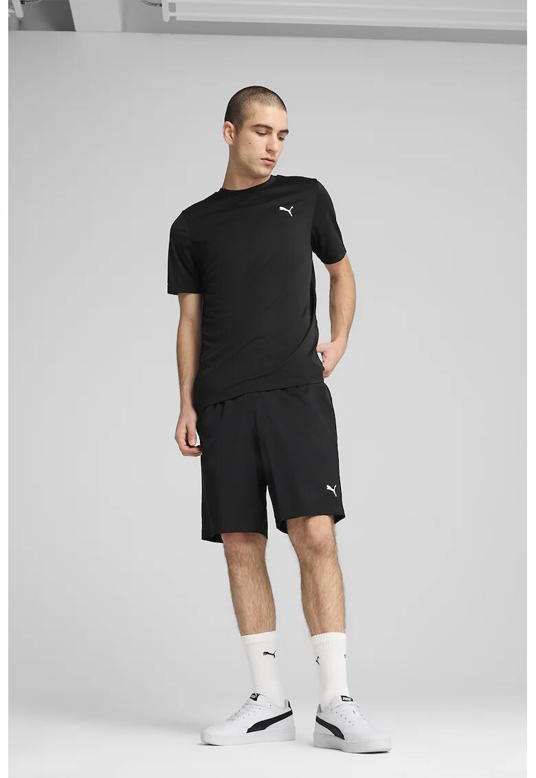 Puma Tricou cu decolteu la baza gatului - Negru