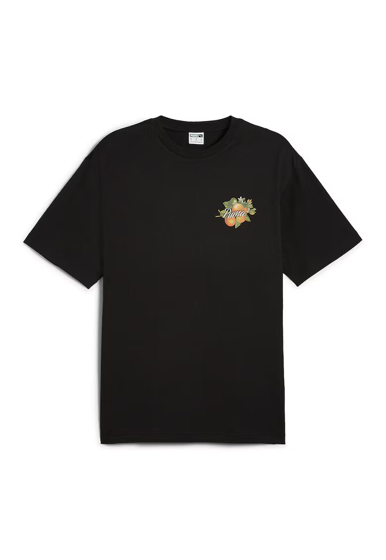 Puma Tricou cu decolteu rotund Graphics - Verde/Negru