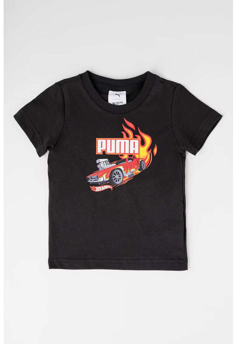 Puma Tricou cu imprimeu grafic - Rosu/Negru