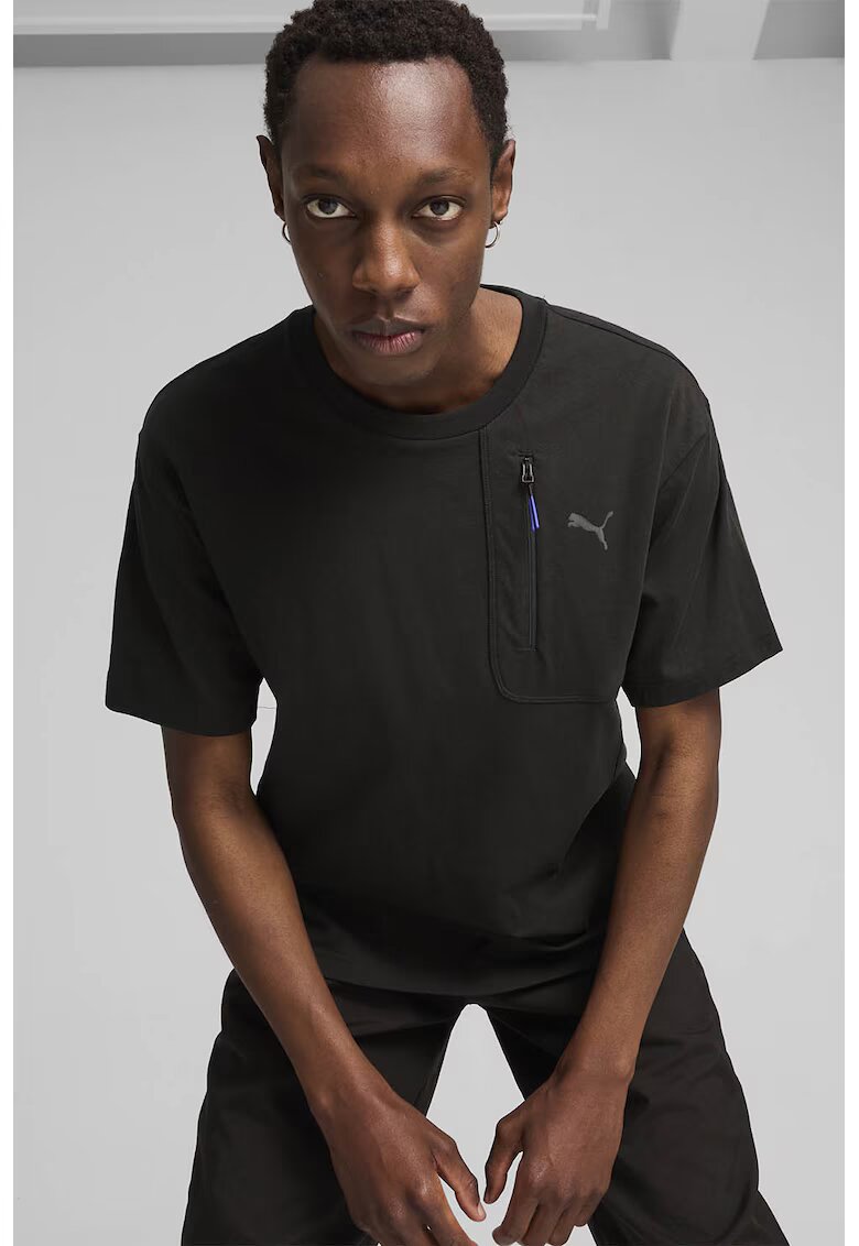 Puma Tricou cu maneci cazute Open Road - Negru stins