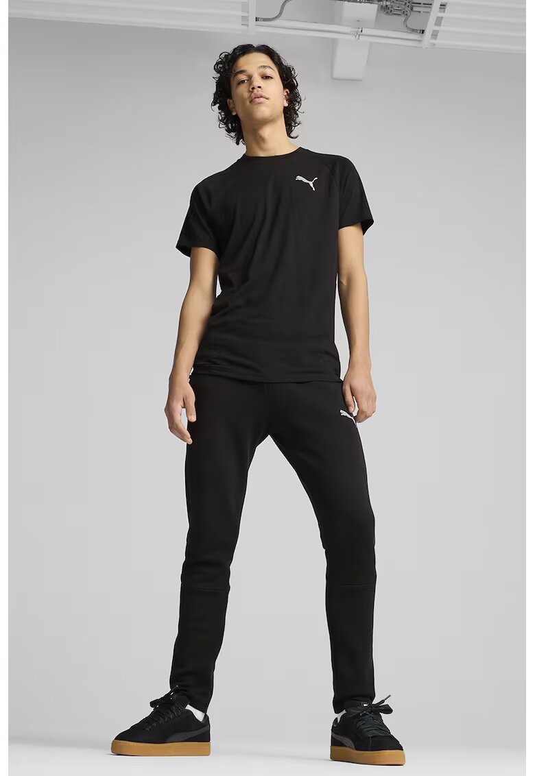 Puma Tricou cu maneci raglan si dryCELL Evostripe - Negru/Alb optic