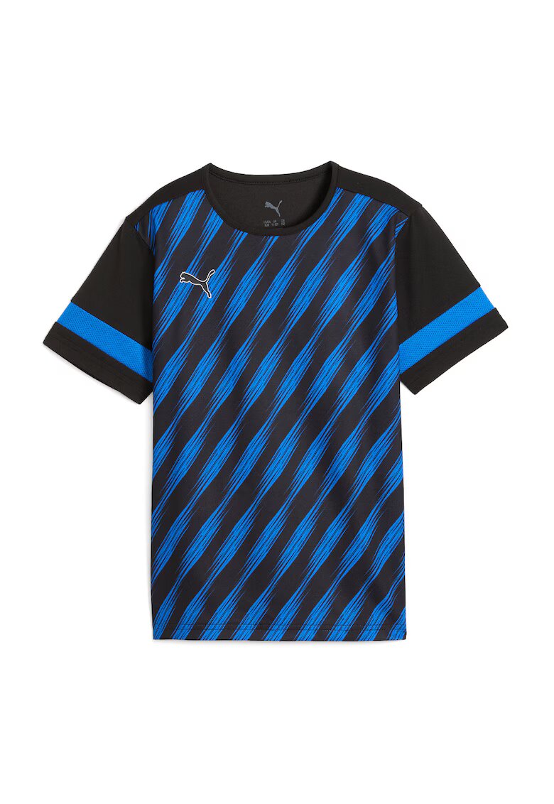 Puma Tricou cu model - pentru fotbal - Negru/Albastru royal