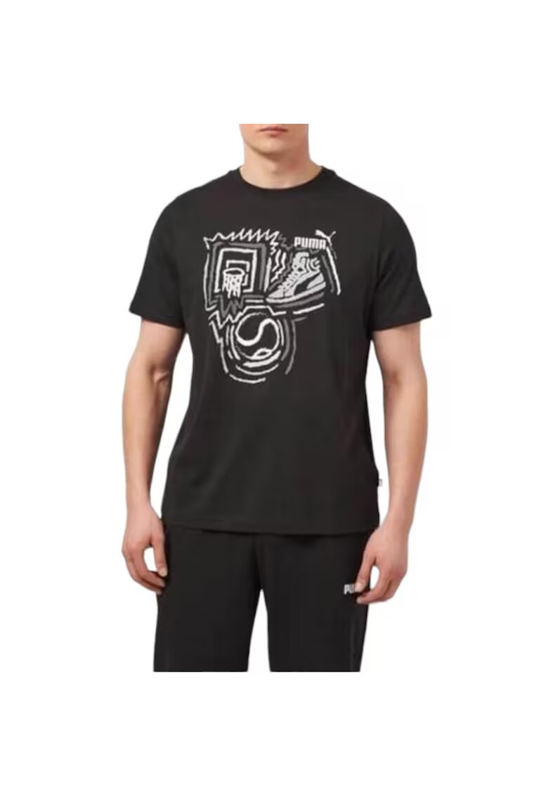 Puma Tricou Graphics Year of Sports 34909 - Negru