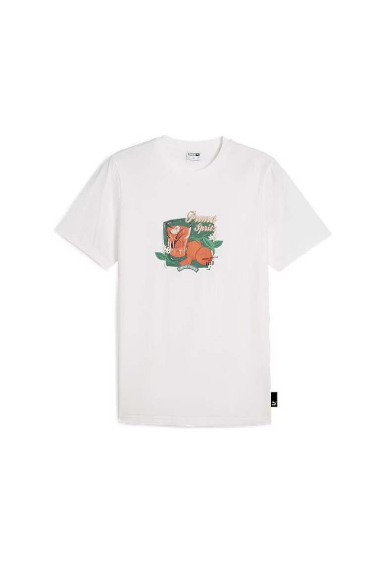 Puma Tricou pentru Barbati - graphics spritz tee - 625414-02 - XS INTL - Alb