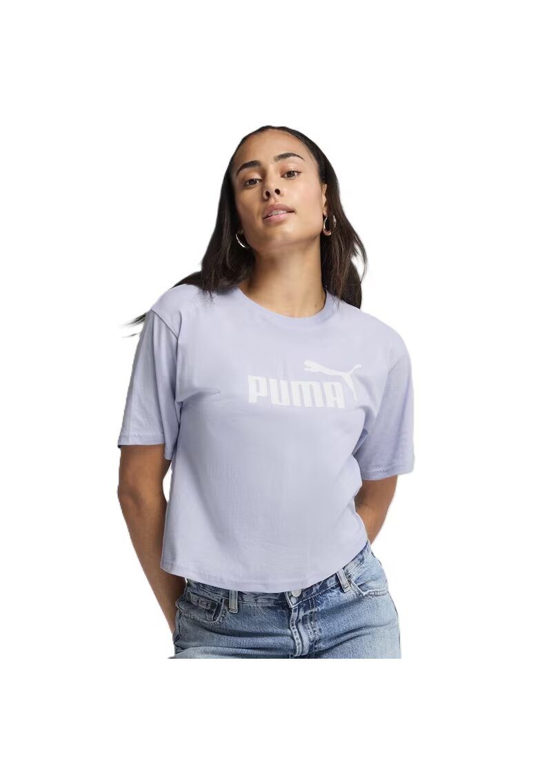 Puma Tricou pentru Femei - ess cropped no 1 logo relaxed tee - 684972-47 - 2XS INTL - Mov