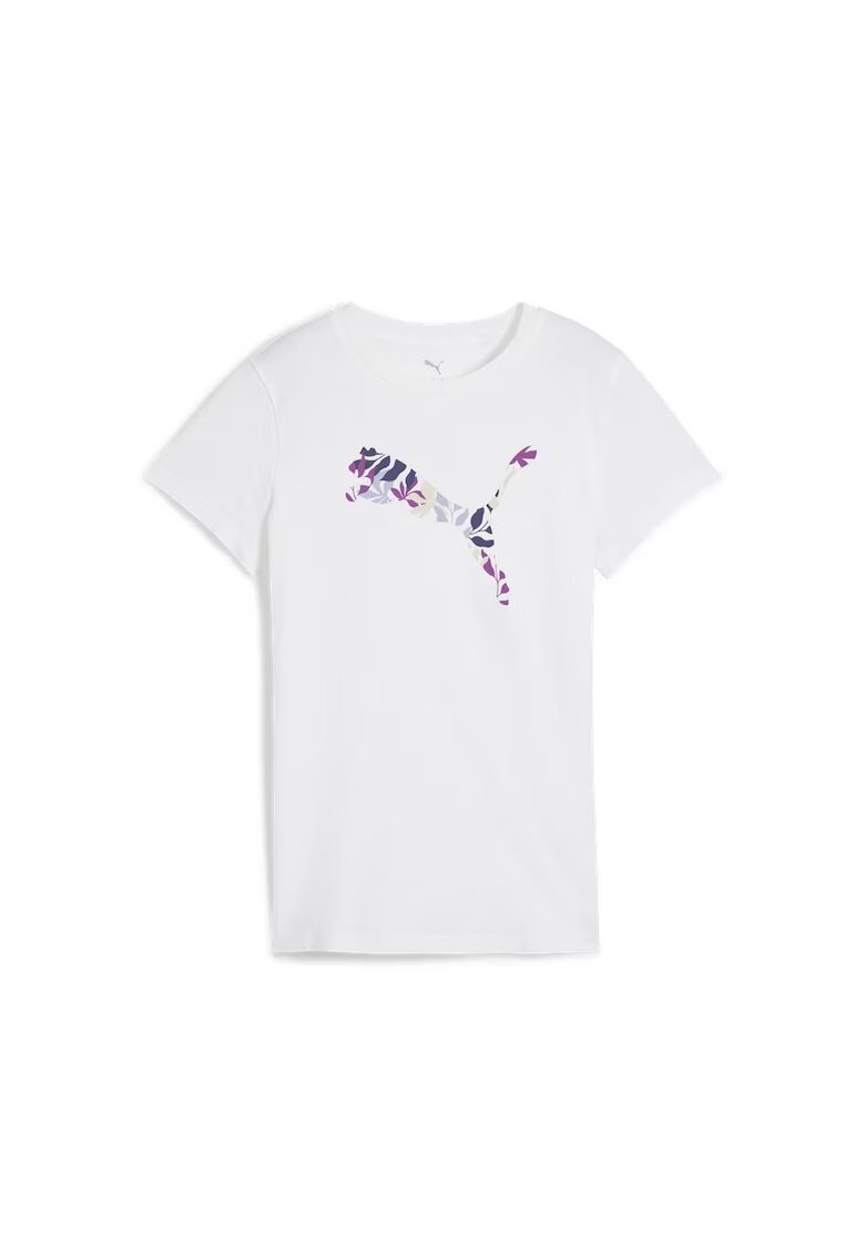 Puma Tricou pentru Femei - graphics floral cat logo tee - 685081-02 - 2XS INTL - Alb
