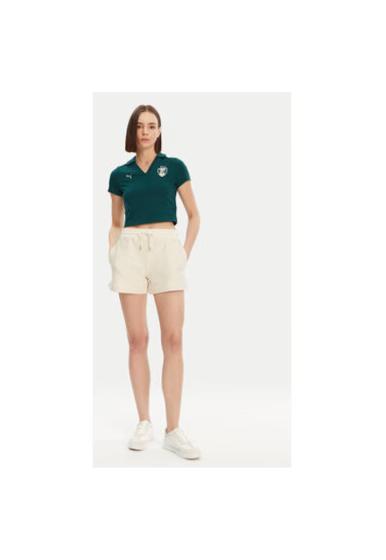 Puma Tricou Polo dama 630097 - Bumbac/Bumbac - Verde - Verde