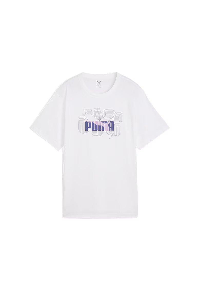 Puma Tricou relaxed fit cu logo - Alb