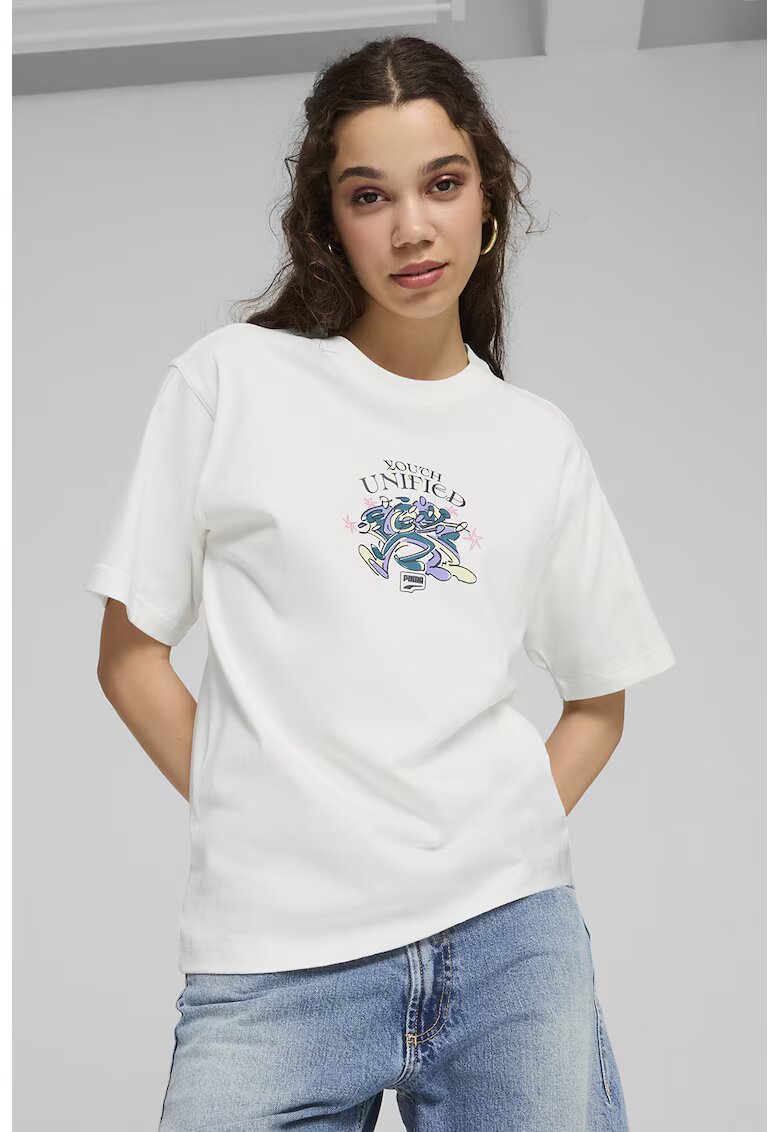 Puma Tricou relaxed fit Downtown - Alb