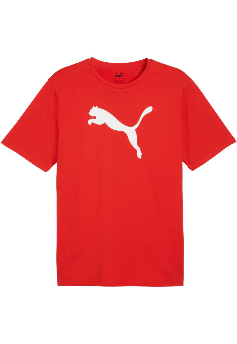 Puma Tricou sport barbatesc Team Rise - bumbac - rosu - Rosu