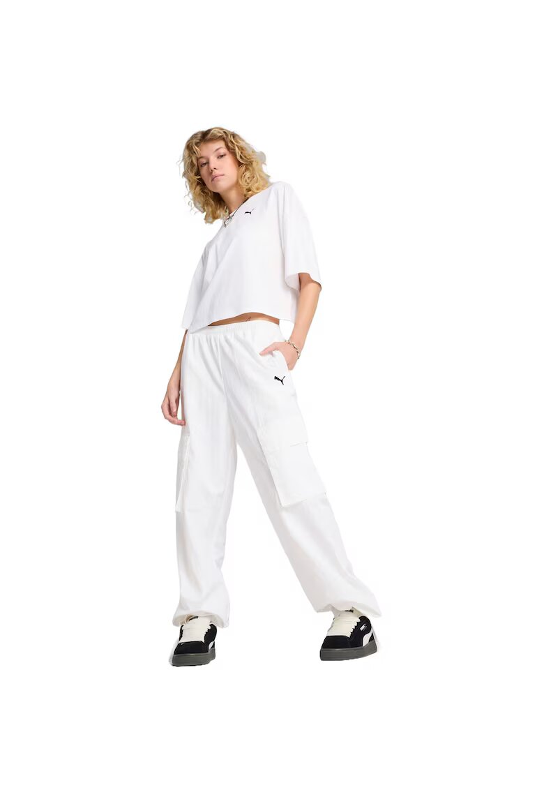 Puma Tricou sport supradimensionat - Alb