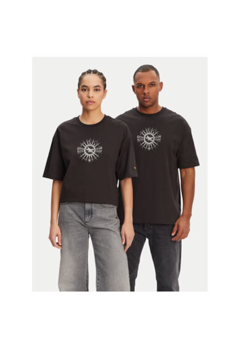 Puma Tricou Unisex 630092 - Bumbac/Bumac reciclat - Negru - Negru