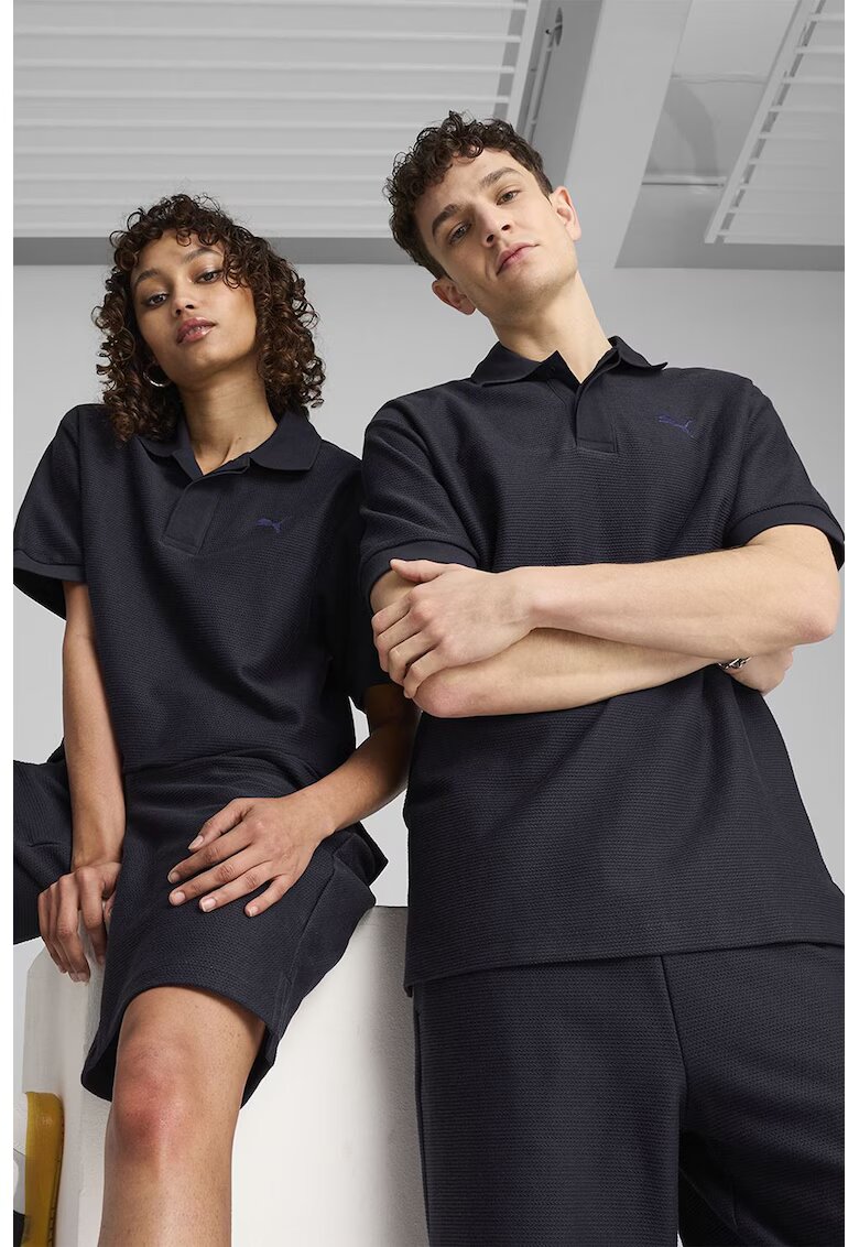 Puma Tricou unisex cu aspect texturat - Albastru ultramarin