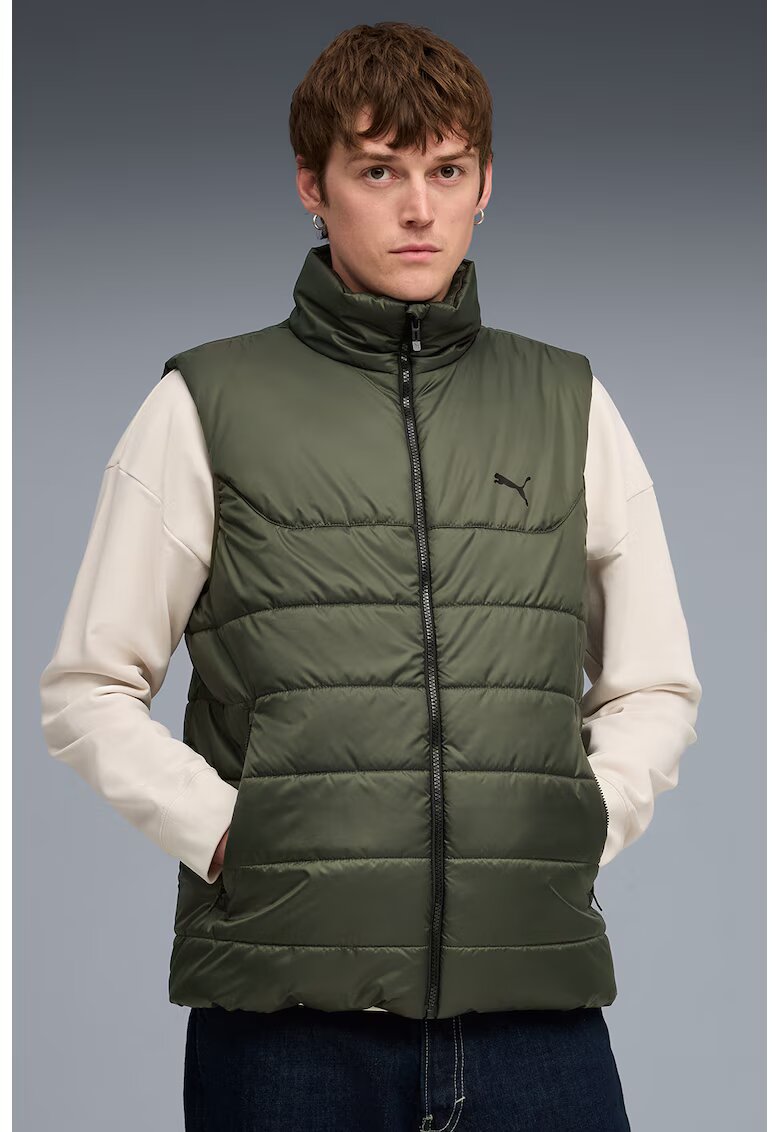 Puma Vesta cu vatelina si guler inalt - Verde padure