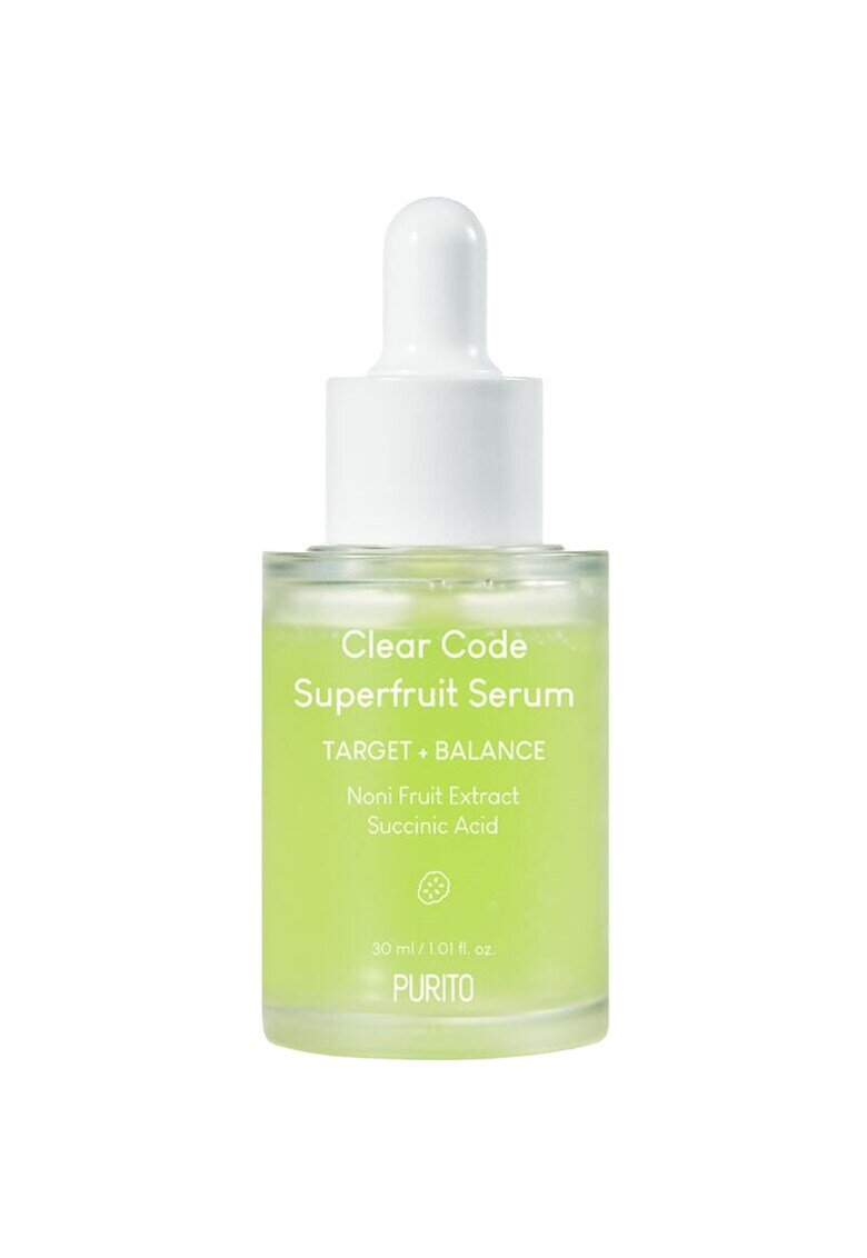 Purito Clear Code Superfruit Ser de fata calmant si echilibrant 30 ml